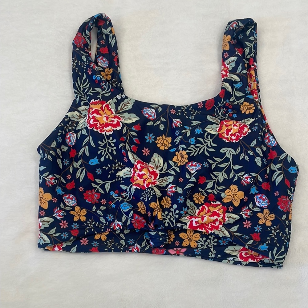 Zaful Floral Print Women's Swim Top large size 8 new